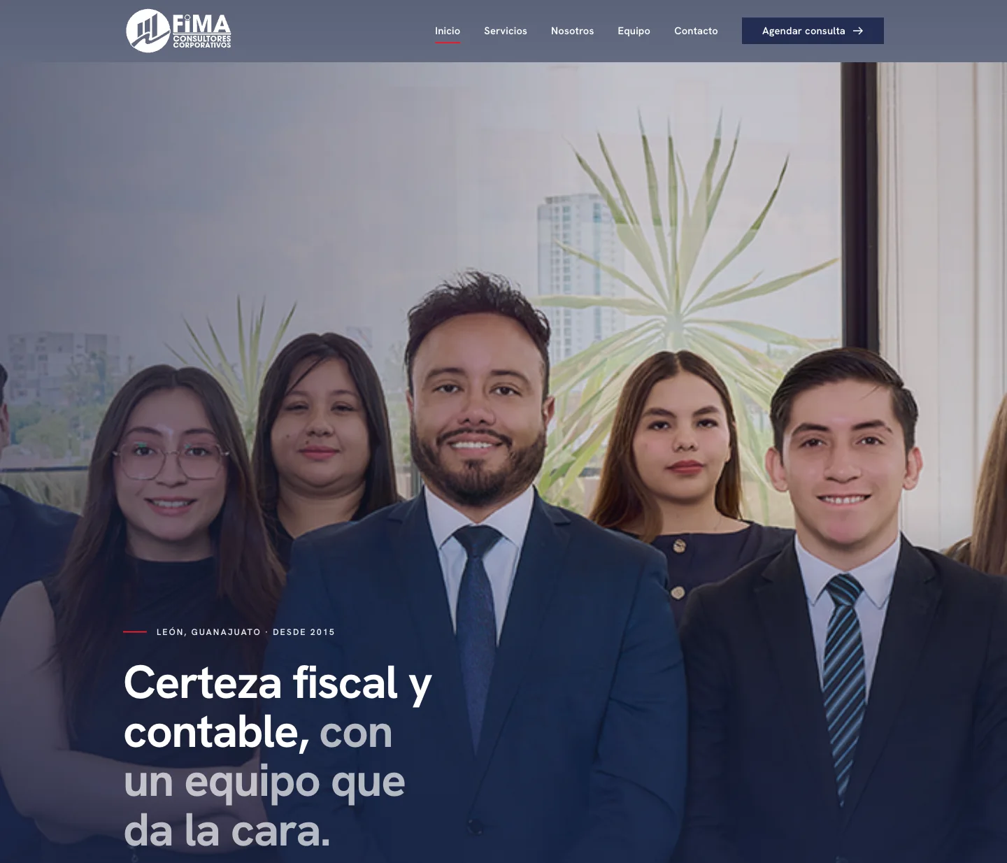 Sitio web de FIMA Consultores, por Nesvann